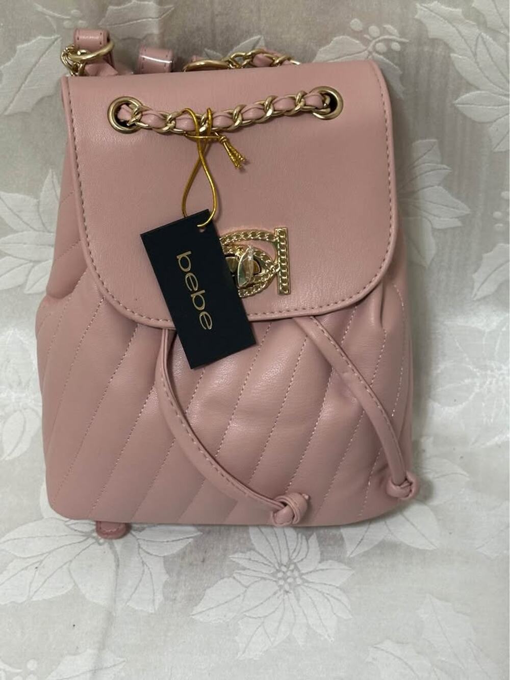 Bebe blush quilted Mini Backpack B106-5040